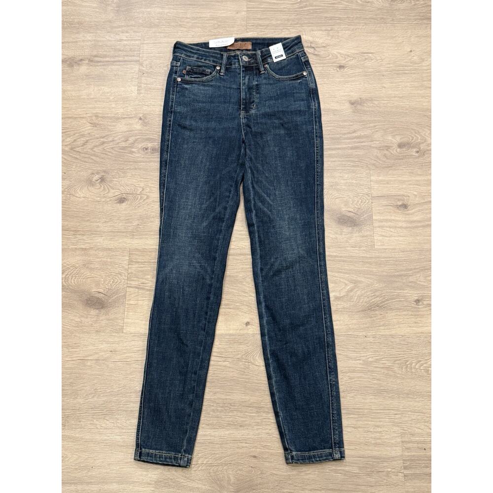 Judy Blue Dark Wash Skinny Fit Mid Rise Denim Womens Jeans Size 0/24